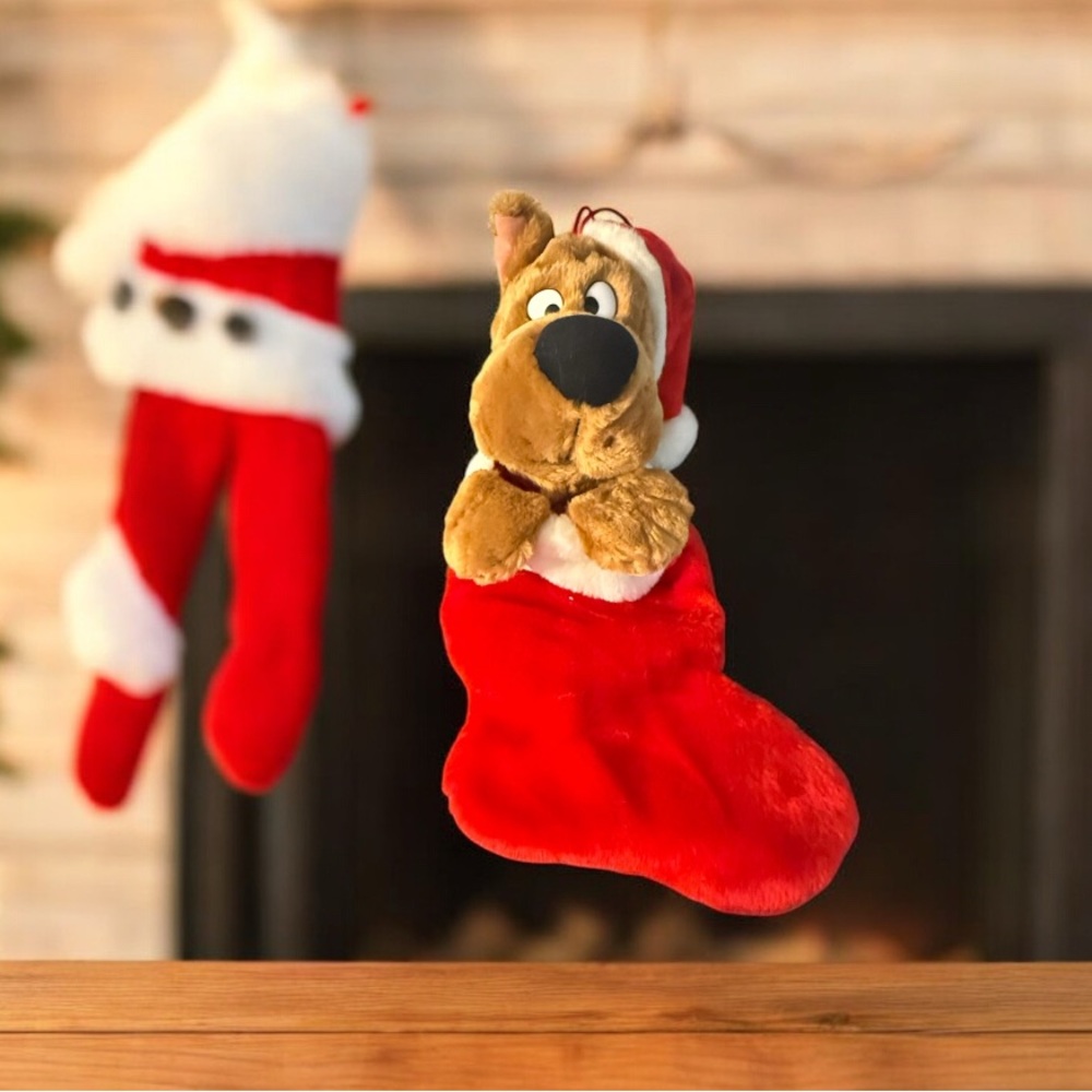Gemmy Scooby-Doo Singing /Talking Christmas Stocking 2000 TESTED-WORKS